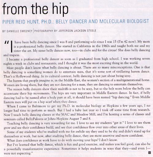 Piper's 2004 interview with Baltimore Magazine