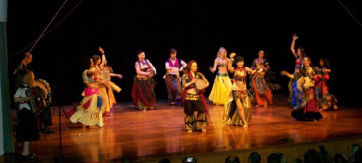 The Daughters of Rhea perform Rhea's Sibek choreography while playing drums, cymbals, and tambourines #330