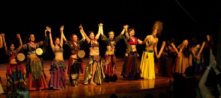 The Daughters of Rhea perform Rhea's Sibek choreography while playing drums, cymbals, and tambourines #341