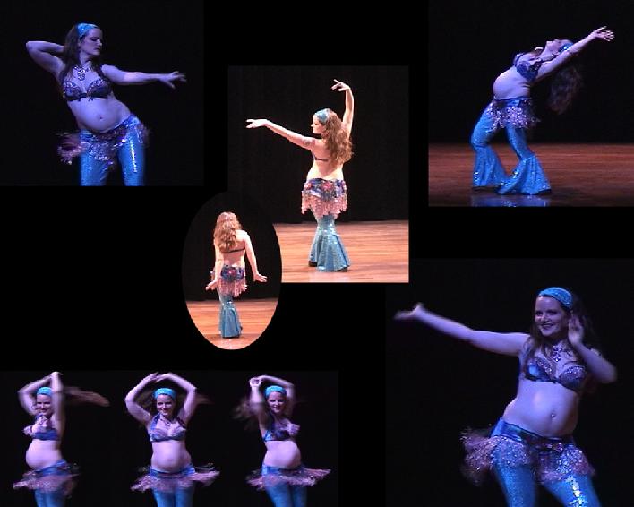 Valarie Modern Hip Pregnant Belly Dance 2004c